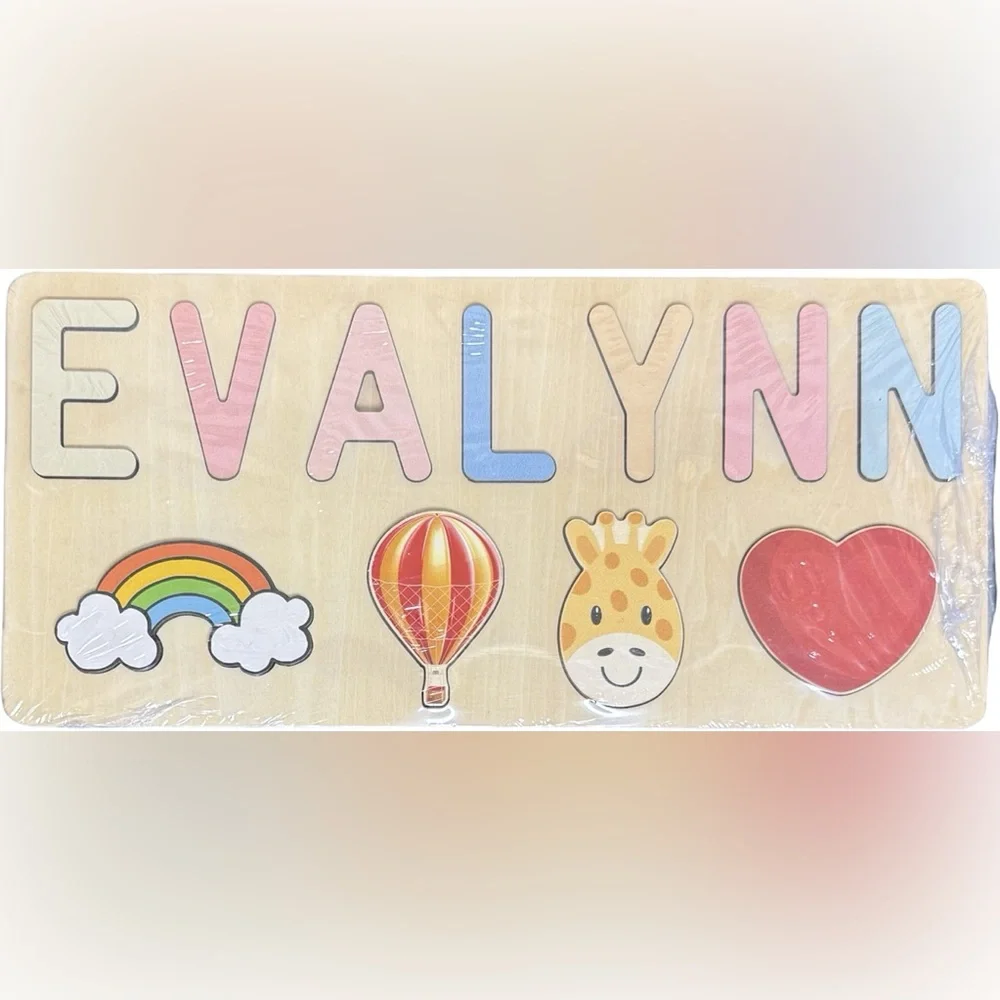 Personalized Wooden Name Puzzle - EVALYNN